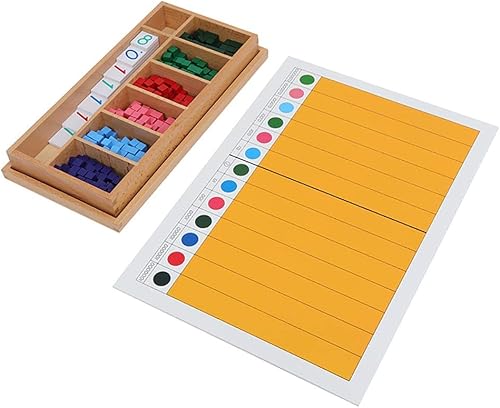 Miniatura 3 de Kghios Juguetes de matemáticas Montessori Materiales Ejercicio de fracción decimal y tablero de fracciones decimales Montessori Matemáticas