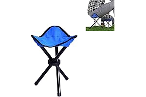 Folding Camping Stool Portable11.02 inchs High Fishing Chair Seat for Camping Fishing...