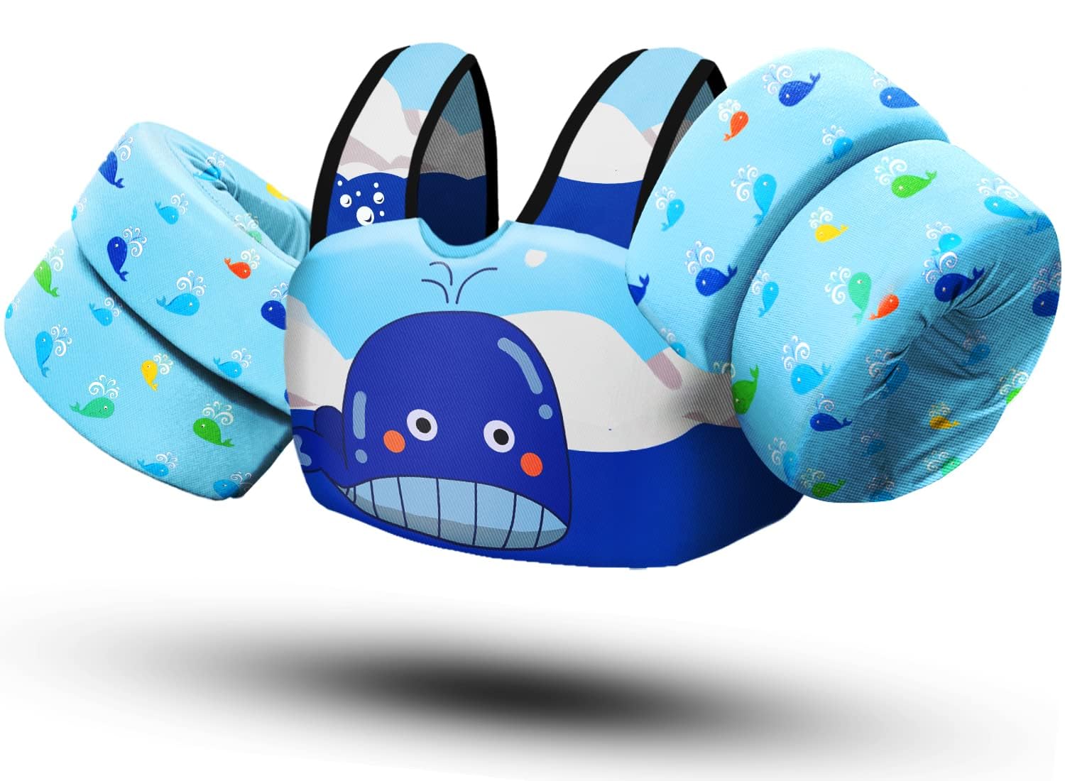 Chriffer Kids Swim Vest Life Jacket for 30-55 Pounds Boys and Girls, Toddler Floaties with Shoulder Harness Arm Wings for 2,3,4,5,6,7 Years Old Baby