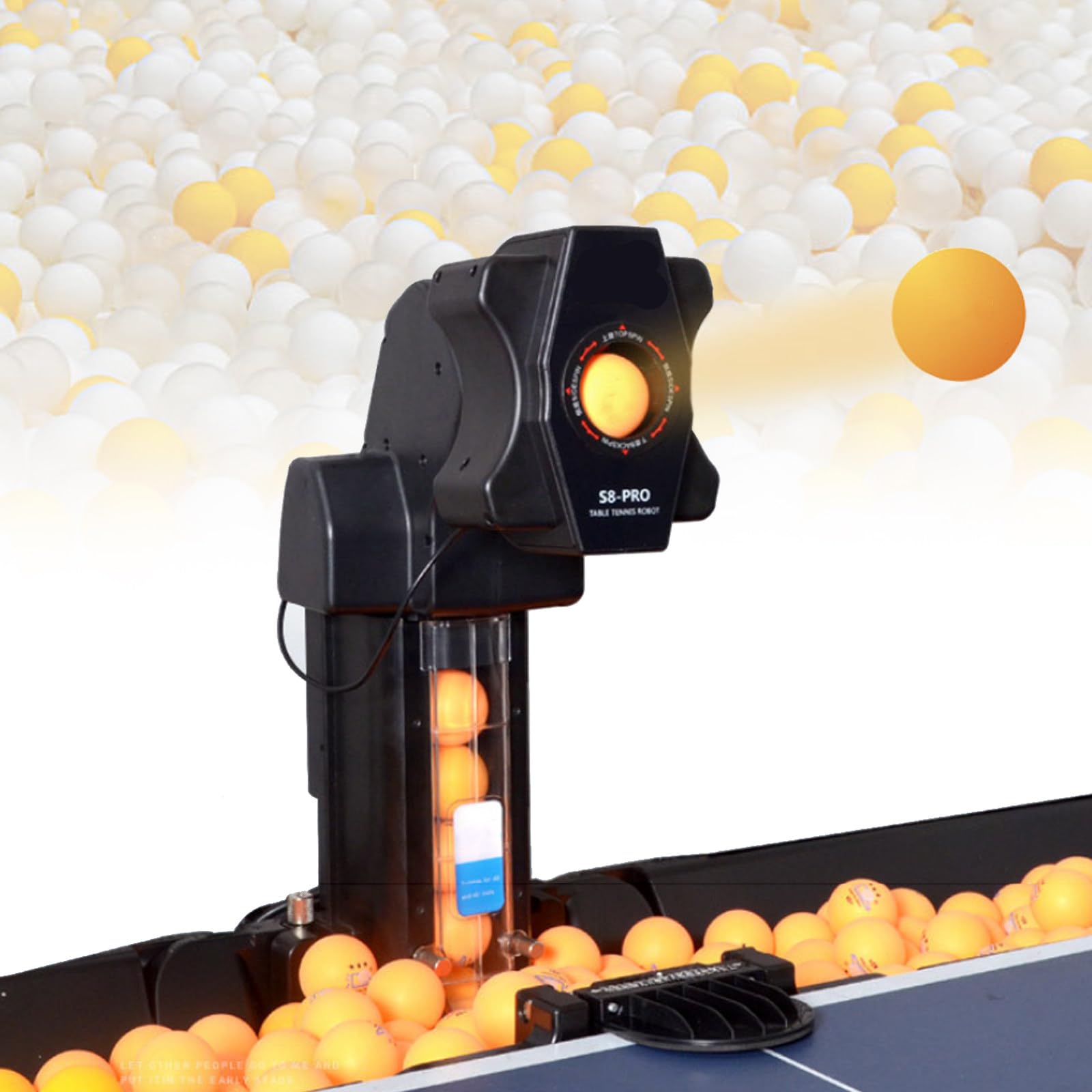 Robot automatico di addestramento di ping-pong con velocità e angolo regolabili per la pratica domestica