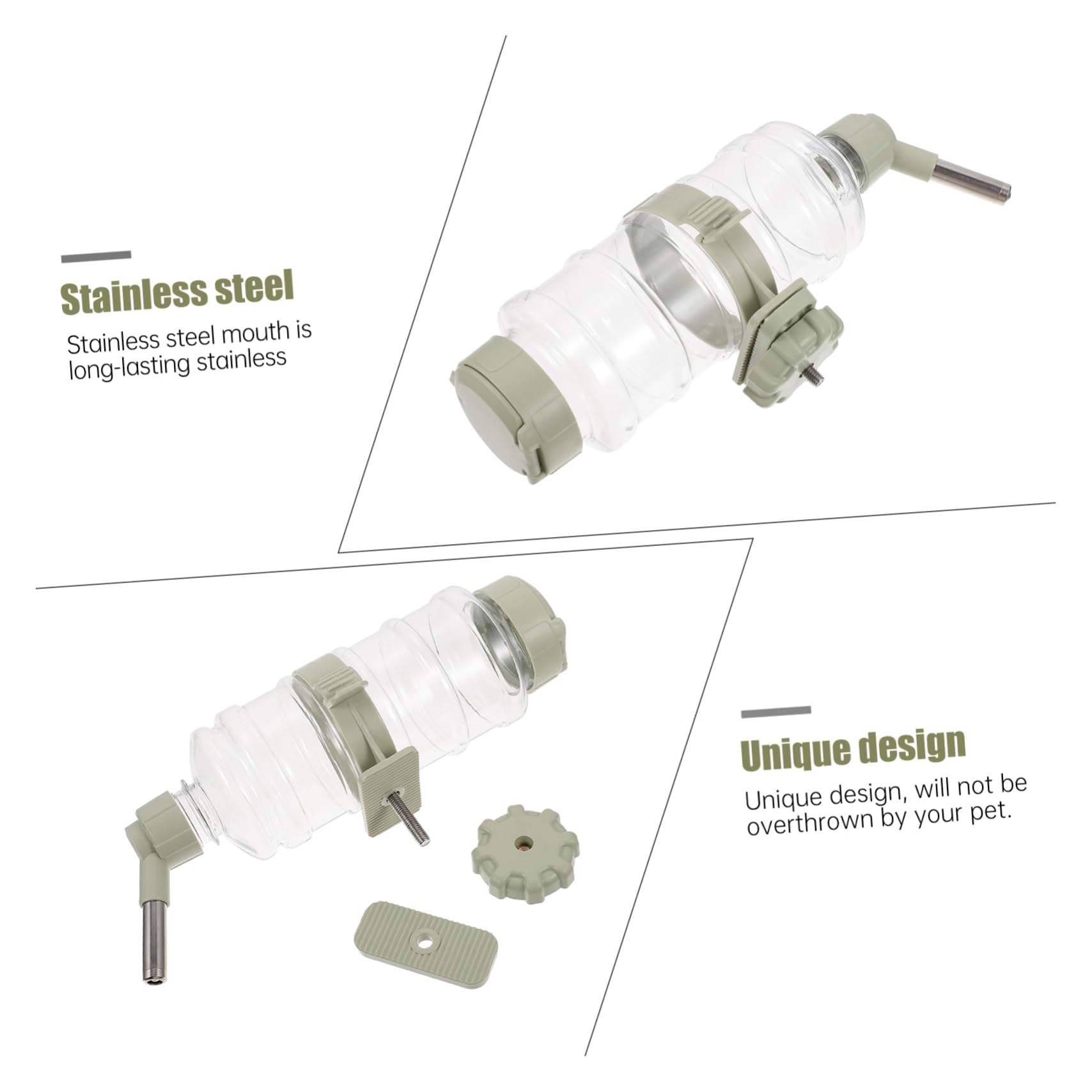 BESPORTBLE Large Capacity Pet Feeding Bowl Automatic Water Drinking Bowl for Ferret Rabbit