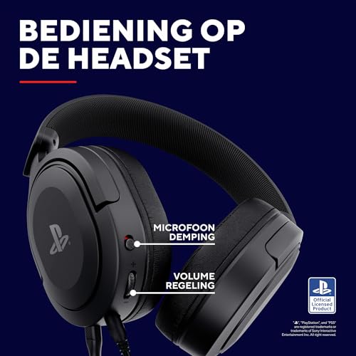 Trust Gaming GXT 498 Forta Gaming Headset - Officially Licensed for PlayStation 5 - Duurzame Headset met Afneembare Microfoon voor PS4 en PS5, Verstelbare Hoofdband, Kabel van 1.2m - Zwart - Afbeelding 8
