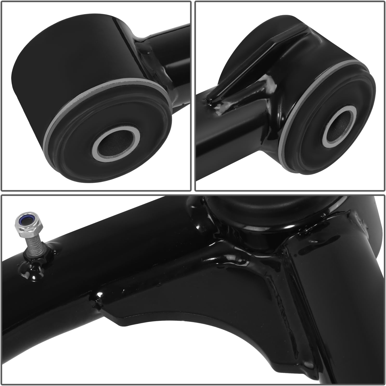 DNA MOTORING Pair of 2-4inch Lift Tubular Front Upper Control Arm Compatible with 08-22 Toyota Sequoia / 07-21 Tundra, FUCA-ZTL-119