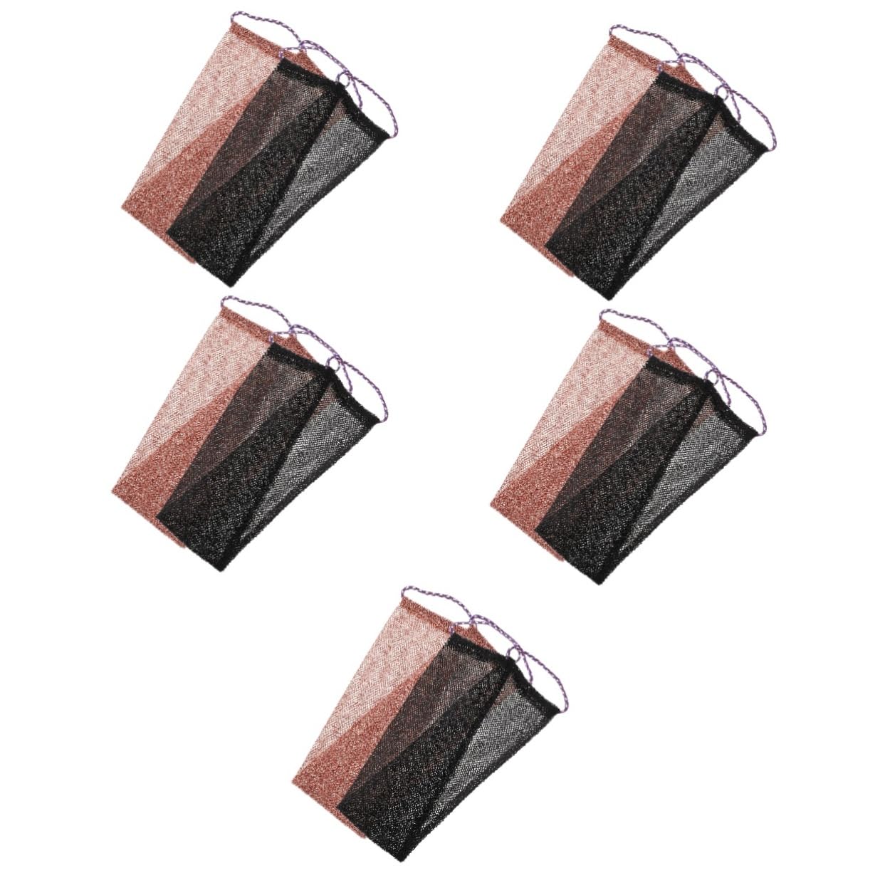 Alipis 10 Piezas Toalla De Baño Con Cordón Depurador De Cuerpo Para La Espalda Toalla De Ducha Exfoliante Toalla Para Fregar La Espalda Esponja Africana Nylon Perder Limpio Red De Esponja