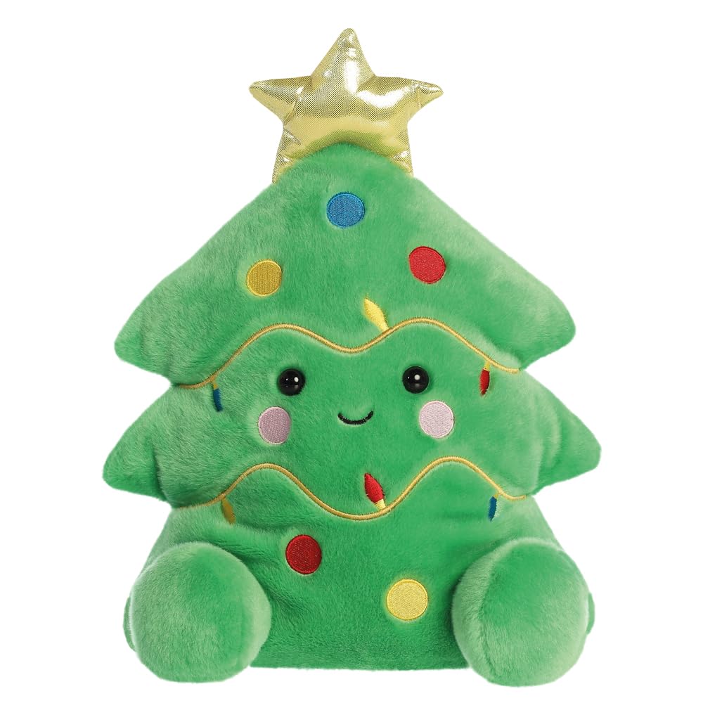 AURORA -99422- Large Party-Sized Palm Pals Douglas Christmas Tree Large- 30cm- Soft Toy- Green – Fun Collectable Plush for Kids and Adult Collectors - Perfect for Holiday Decorations or Gifts