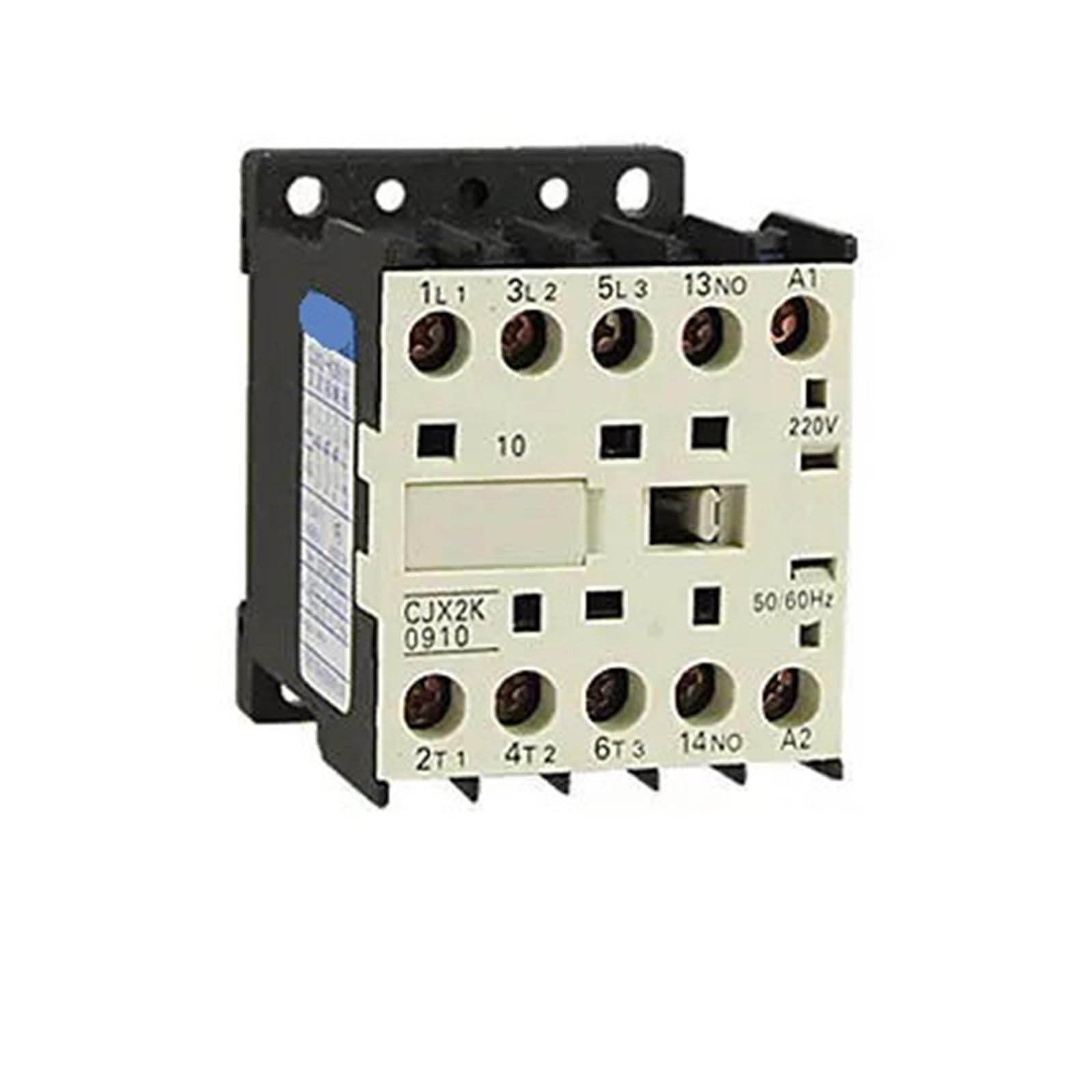 HUUOQIWY CJX2-K0910 690V Ui 9A 3-Pole 1NO AC contactor 220V 50/60Hz Coil
