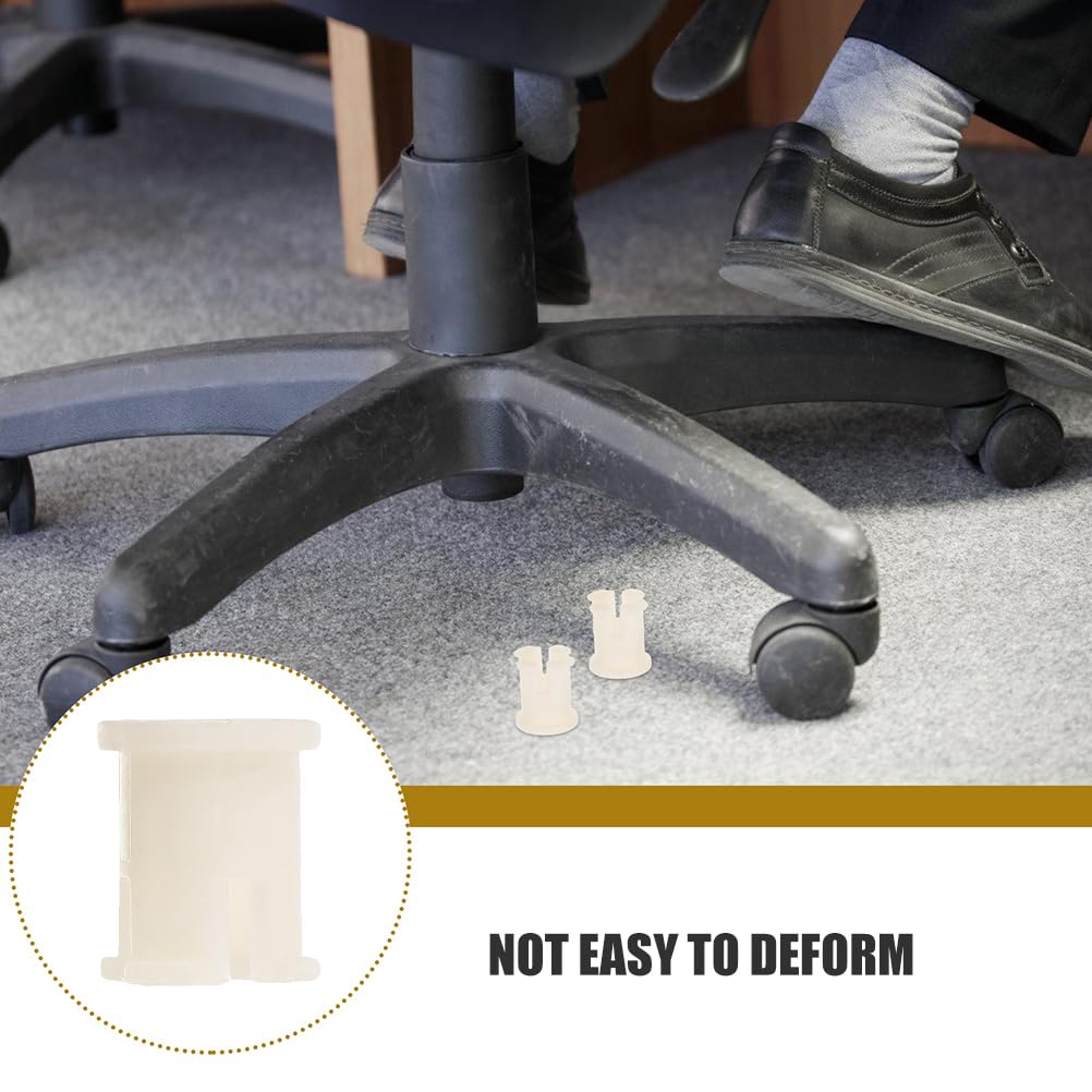 VILLCASE Caster Cap Stem Sleeve Inserts for Office Chair Wheels Furniture Castor Socket Covers Rubber Plastic Mounting Sleeves for Chair Legs 0.79 Inch - Image 2