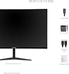 ViewSonic VX3218-PC-MHD 32 Inch Curved 1080p 1ms 180Hz Gaming Monitor with FreeSync Premium, Eye Care, HDMI and Display Port
