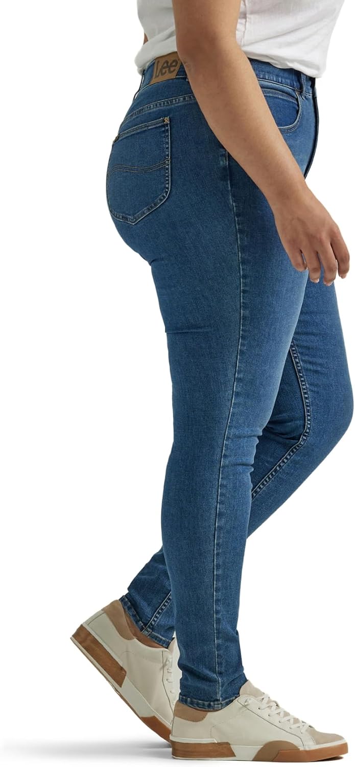 Lee Womens Plus Size Ultra Lux Comfort with Flex Motion Skinny Leg Jean with Ever Fit - Image 2