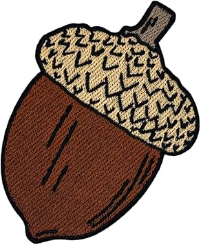 Acorn Oaknut Embroidered Iron-on Patch