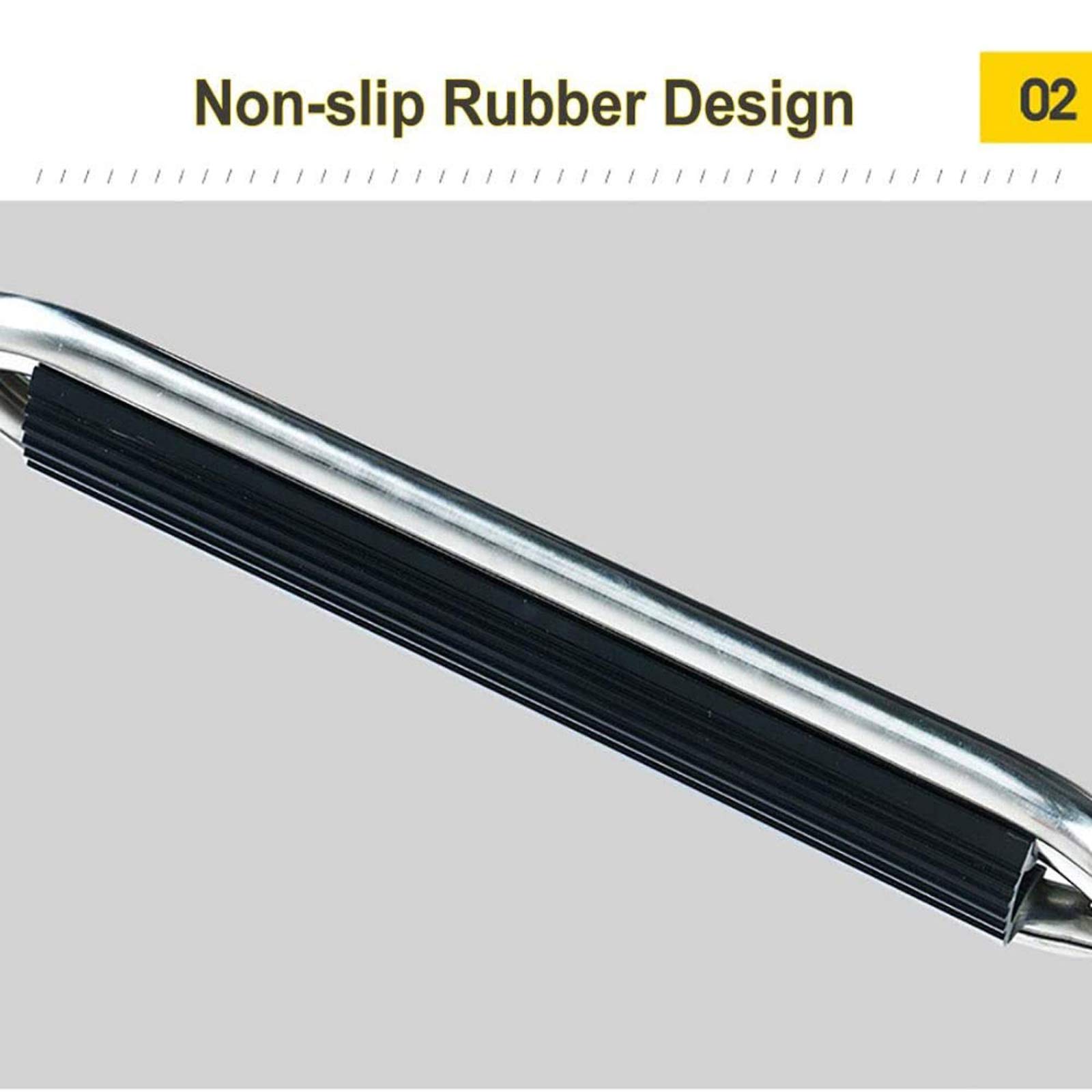 Edelstahl Teleskopleiter, 4 Schritt Edelstahl Klappleiter mit Handgriff Klappbare Schwimmleitern ausziehbar,für Badeplattform Marine Yacht