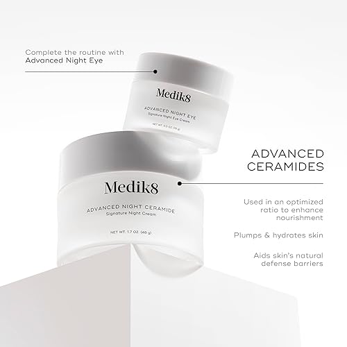 Miniatura 5 de Medik8 Advanced Night Ceramide  Cuidado de los ojos nocturnos regordete e hidratante  Ceramidas para tensar la piel y antioxidantes para líneas