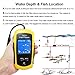 LUCKY Handheld Fish Finder Portable Fishing Kayak Fishfinder Fish Depth Finder Fishing Gear with Sonar Transducer and LCD Display