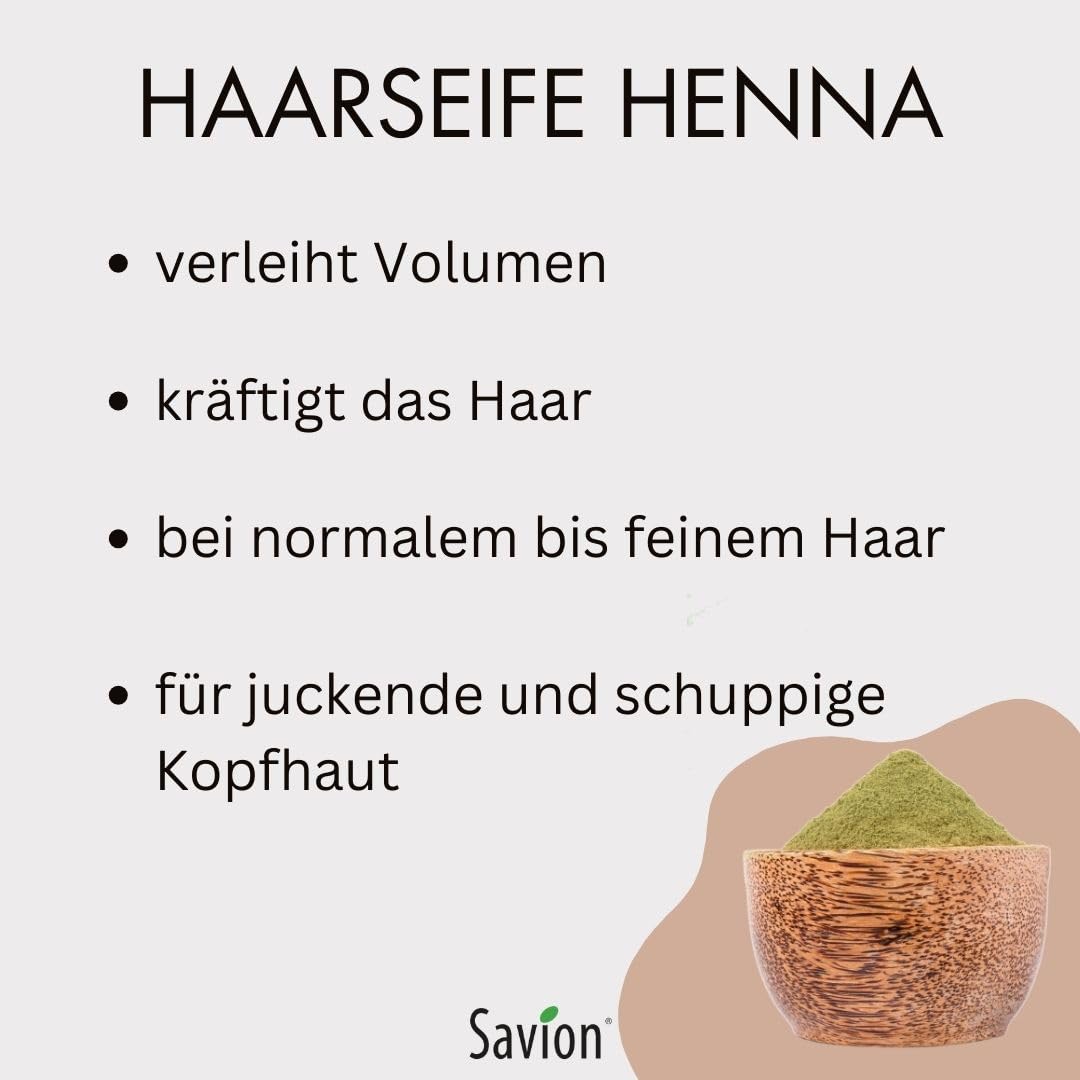 Savion hair washing soap "Henna", 85 g (Pack of 1) - Image 3