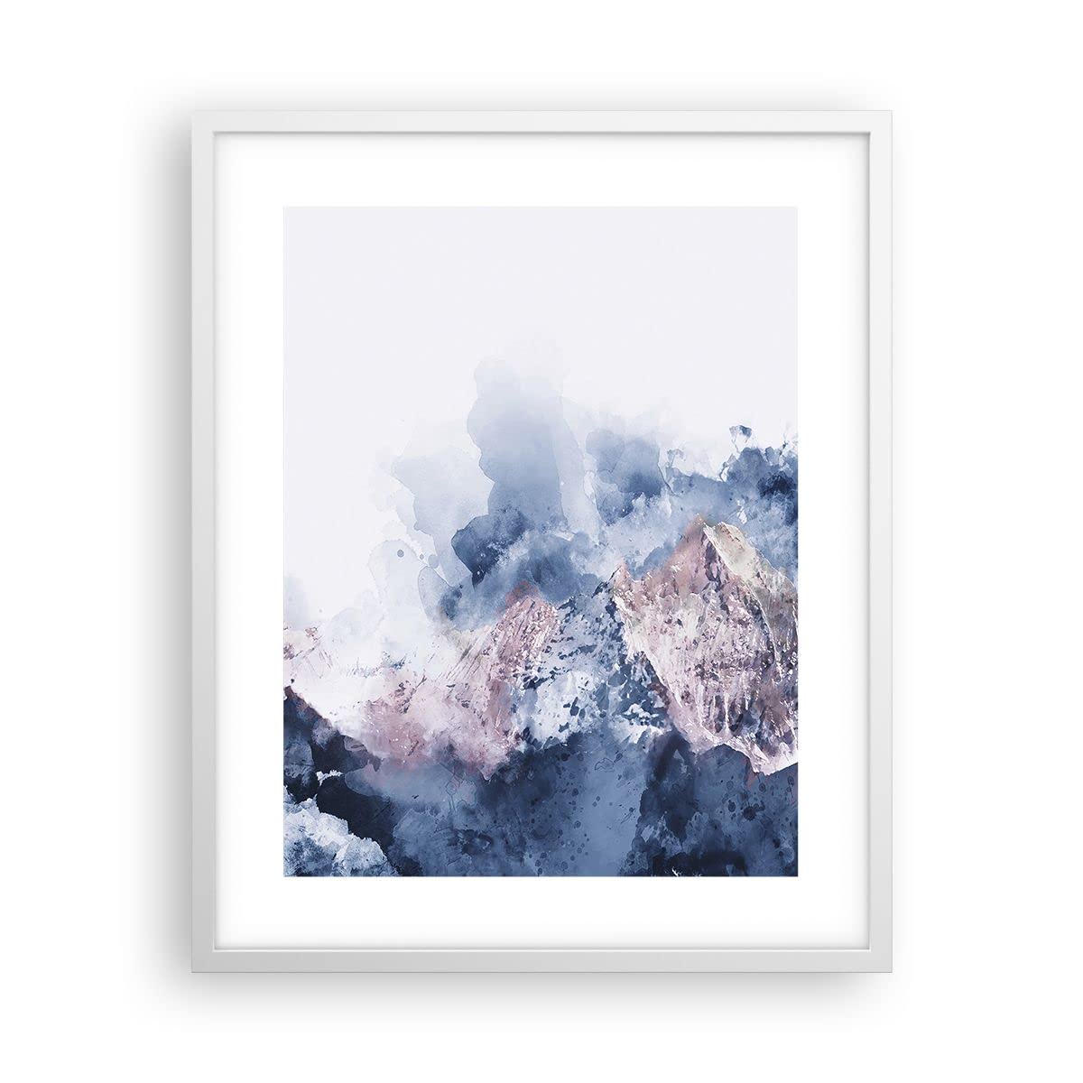 ARTTOR Poster Cadre Blanc 40x50 cm Affiche Abstrait Paysages - 3886 - P2W