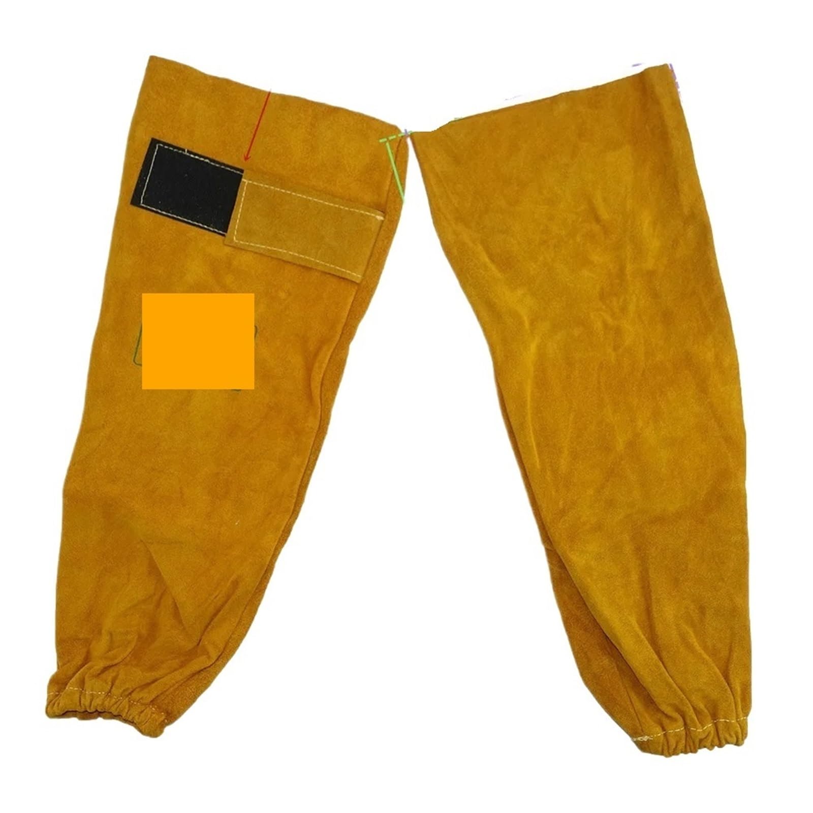 Mangas de soldador Manga de brazo soldador profesional 48 cm y 19 pulgadas, piel vacuno servida, for protección soldadura