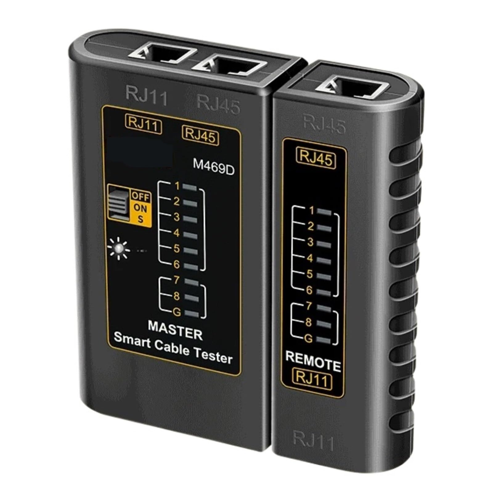 Tester Kabli LAN Tester Kabli Sieciowych Tester Kabli Narzędzia Sieciowe Konserwacja Sieci Lekki, PrzenośNy,(Black)