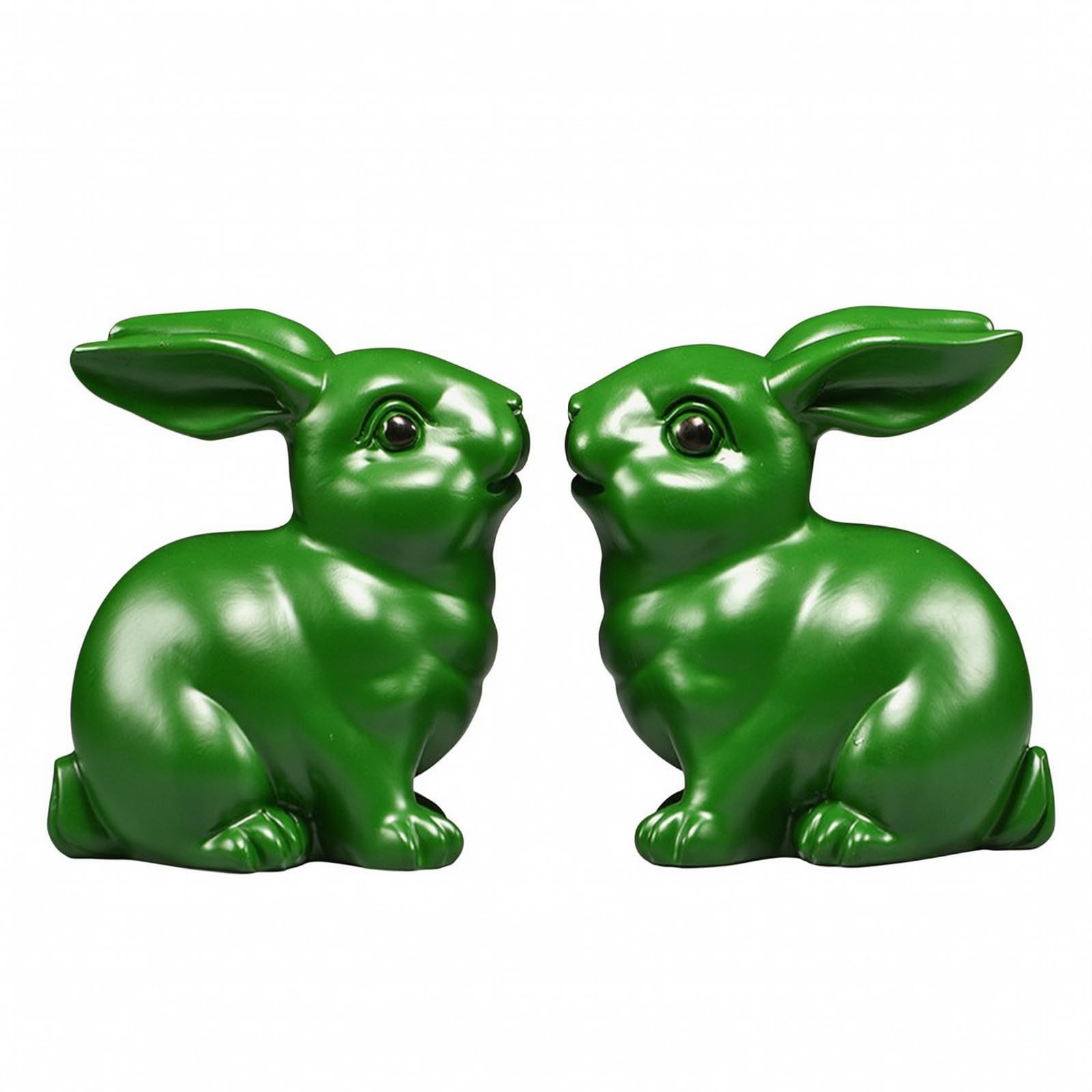Conejos Estilo Chino Ornamento | a Mano, Figuras Conejos, Coleccionable, para Oficina, 26CM