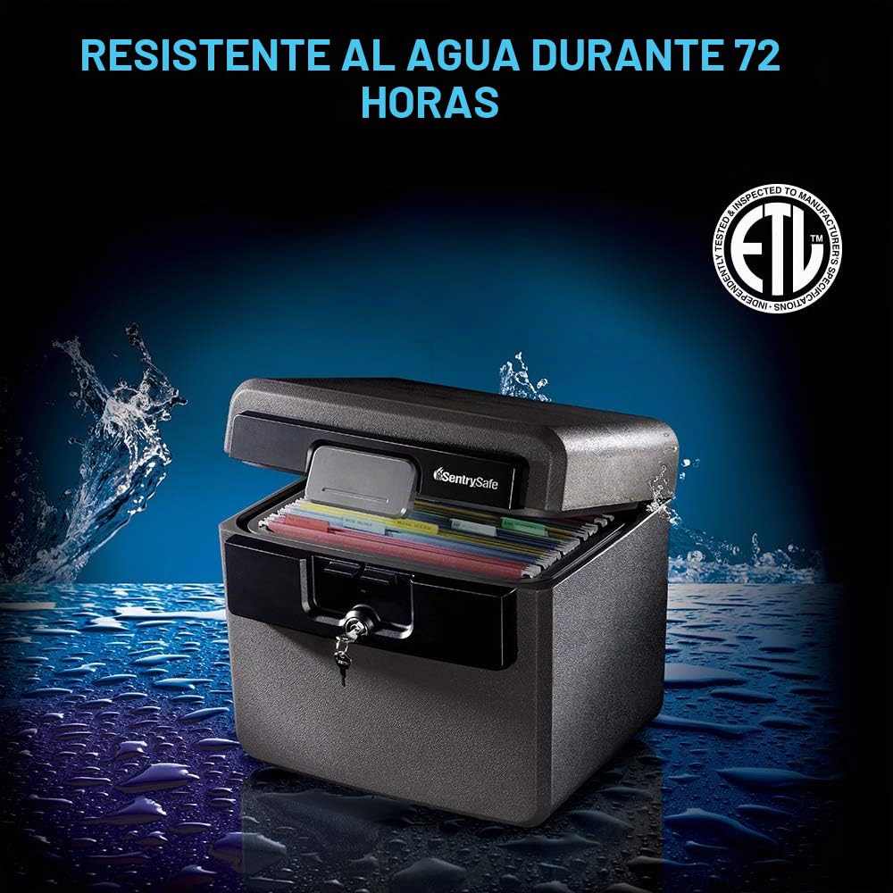 SentrySafe HD4100CG - Archivador impermeable ignífugo, color negro