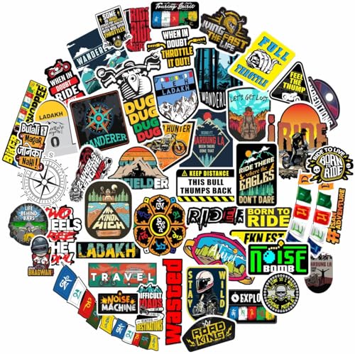 Image of Graphixdesign Decals Sticker 30 Pack Random Sticker for Skateboard Helmet Laptop Bicycle Hypebeast Bike Guitar Stickers ((Sticker A 30x60 cm))