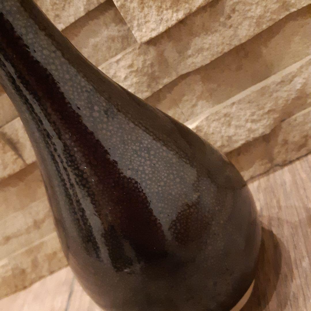 日向 高崎焼 花瓶 ヴィンテージ 桐箱入り 伝統工芸品 日向 高崎焼 花瓶