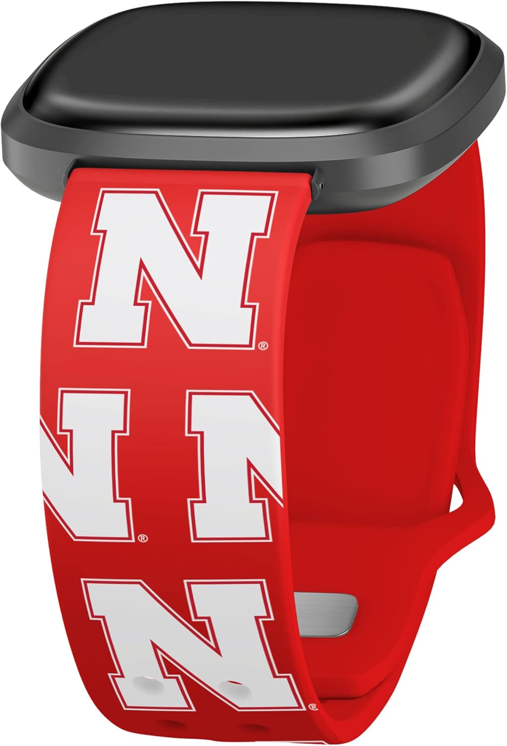 Affinity Bands Nebraska Huskers HD Watch Band Compatible with Fitbit Versa 3 and Sense