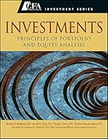Investments: Principles Of Portfolio And Equity Analysis 8126556161 Book Cover