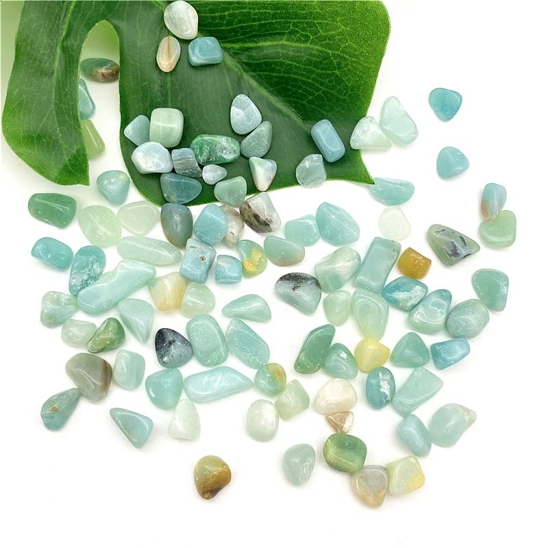 Ghiaia di Quarzo Amazonite Naturale da 50 g Adatta for Il Regalo di Decorazione dell'acquario Domestico Raccolta domiciliare