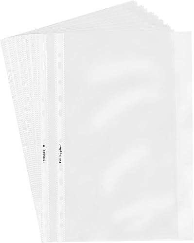 TYH Supplies Paquete de 200 protectores de hojas transparentes de tamaño legal, protectores de plástico antirreflejos de 8.5 x 14 pulgadas, fundas