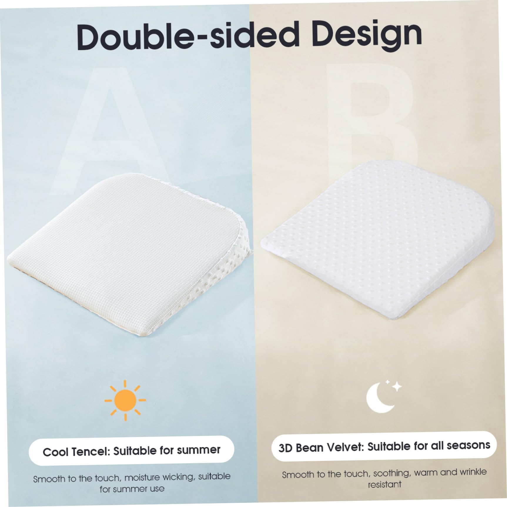 Oreiller compensé pour nouveau-né, accessoire d'allaitement pour reflux pour nourrissons, accessoire sécurisé et antidérapant pour le ventre de bébé, adapté pour l'alimentation au biberon, le somme
