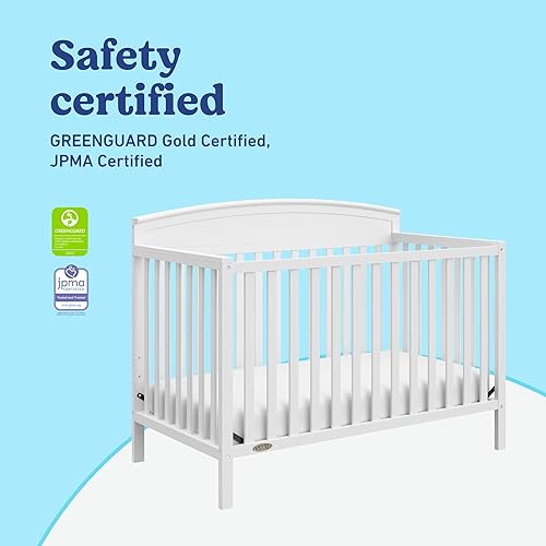 Vista 127 de Graco Benton - Cuna convertible 5 en 1 con cajón (negro) – Se convierte de cuna de bebé a cama infantil, sofá cama y cama de tamaño completo, se