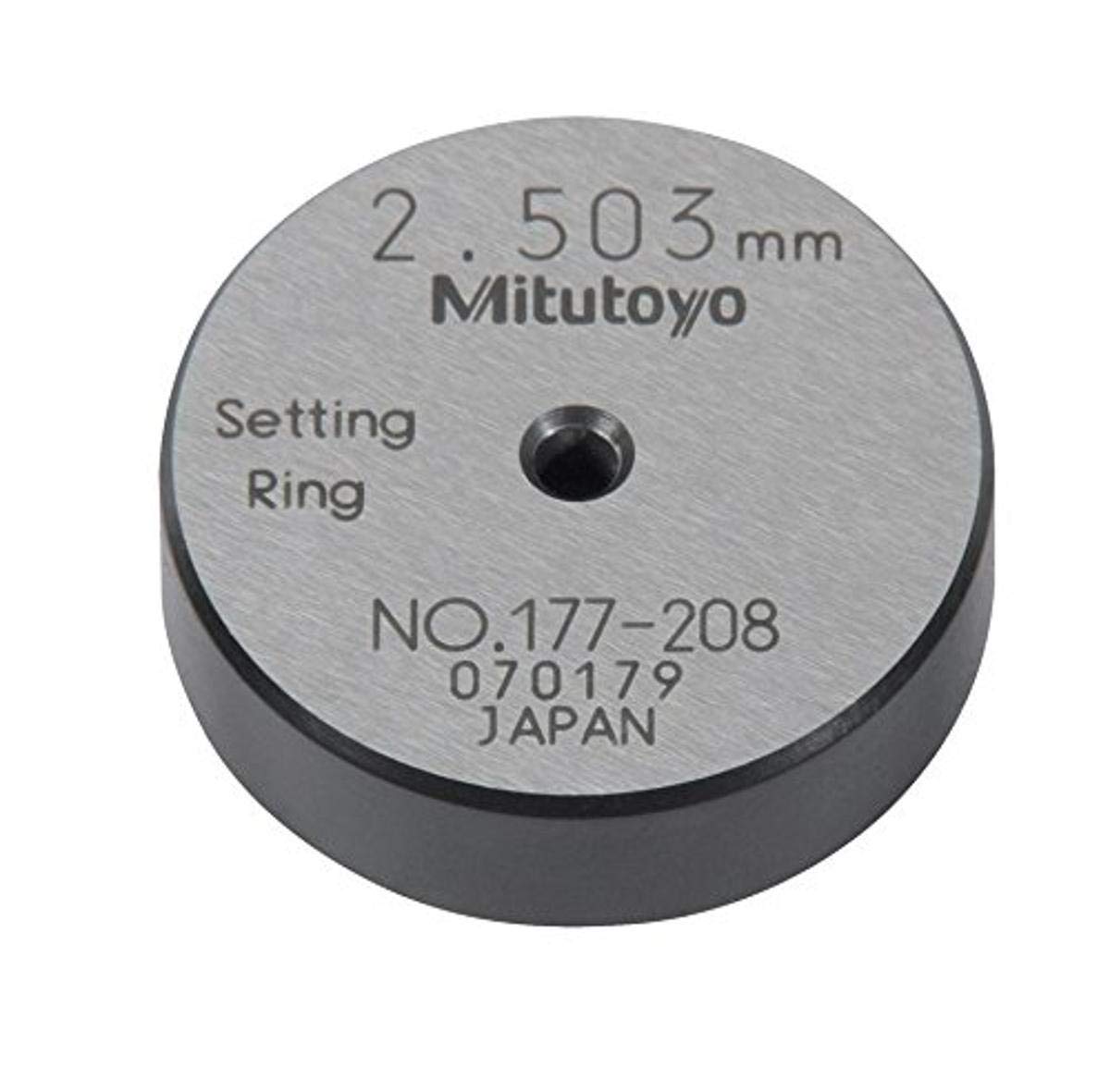 Mitutoyo 177208 Setting Ring, 2.5mm Size, 7mm Width, 25mm Outside