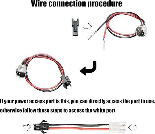 Miniatura 2 de FEC tech GLDYTIMES Hoverboard Charging Port (2 Pin) Replacement for Hover-1 swagtron TOMOLOO Segway Smart Self-Balancing Electric Scooter etc.