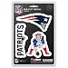 FANMATS 60961 New England Patriots 3 Piece Decal Sticker Set