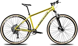 Bicicleta Aro 29 Aluminio 6061 Trilha Absolute Nero 5 1x12v Pedivela Single Coroa Unica P.Quadrada K7 11/50D Freio a Disco Garfo de Suspensão