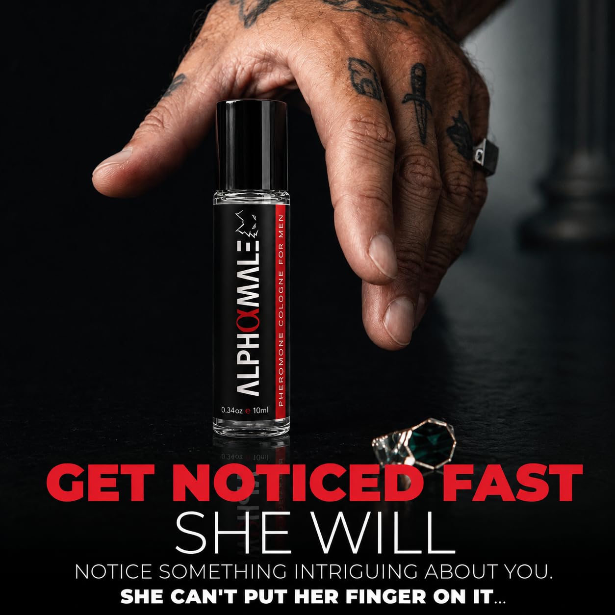 AlphaMale Pheromone-Infused Cologne for Men Roll-On
