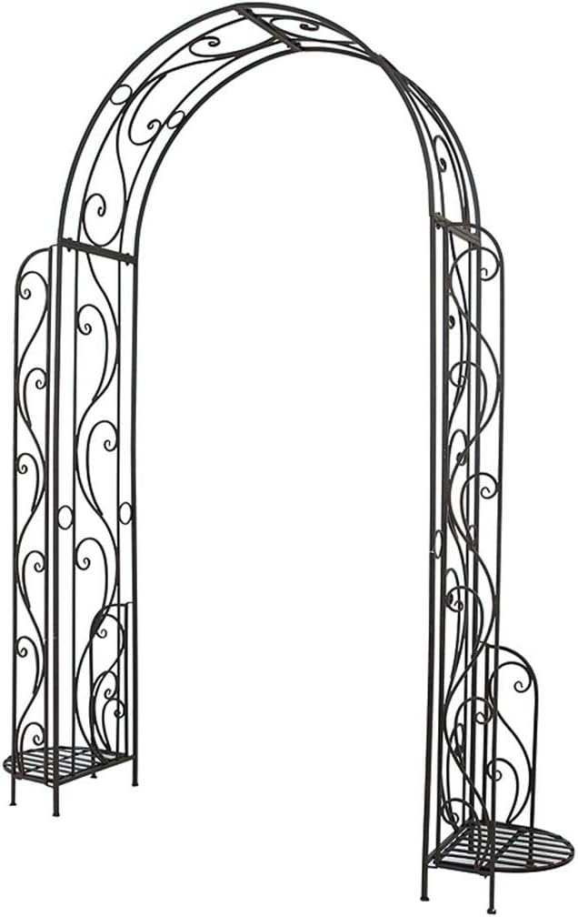 Arbors Retro Iron Garden Arch Wedding Garden Hotel Flower Stand Terrace Climbing Plant Outdoor Decoration
