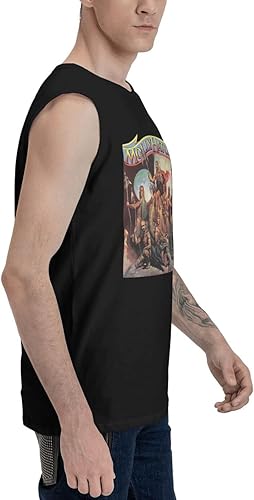 Miniatura 3 de Camisetas sin mangas para hombre, camiseta sin mangas para gimnasio, camiseta casual con cuello redondo para exteriores