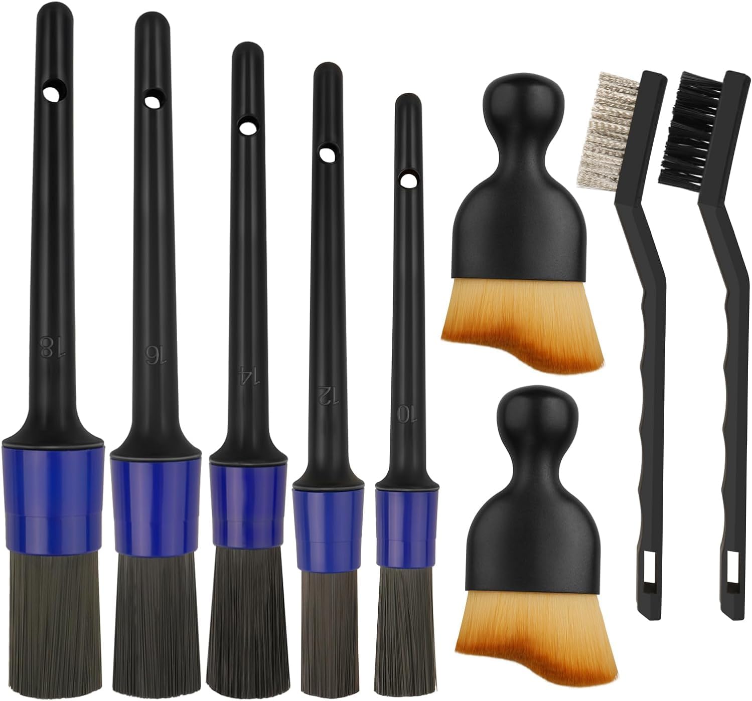 YelaJoy 9Pcs Auto Detailing Brush,Soft...