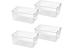 Clear Plastic Storage Bins