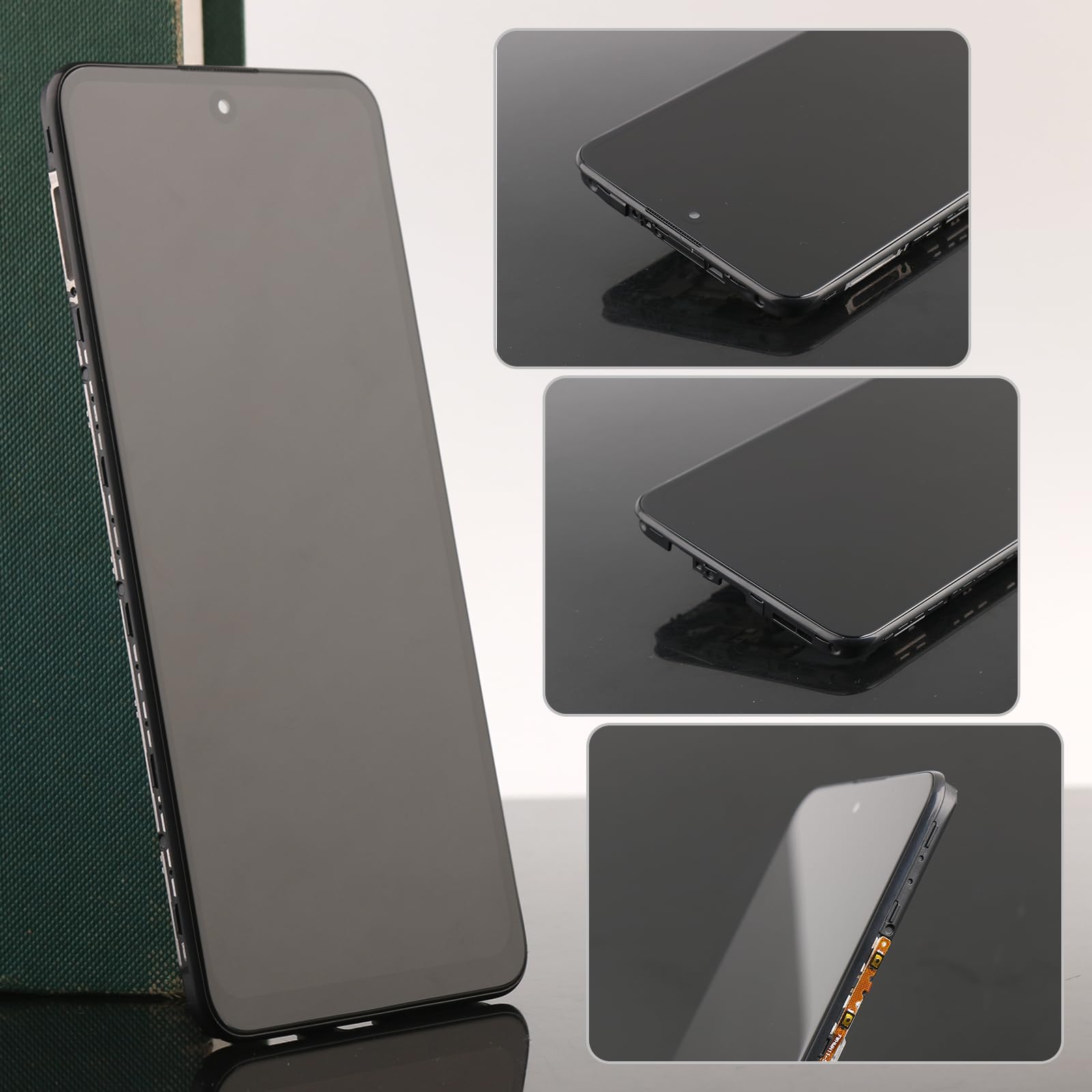 YHX-OU 6.6 Inch Black + Frame Display for Xiaomi Redmi Note 11s 5G 22031116BG LCD Display Touchscreen Screen Digitizer Assembly Glass with Tool + 1 x Screen Protector - Image 3