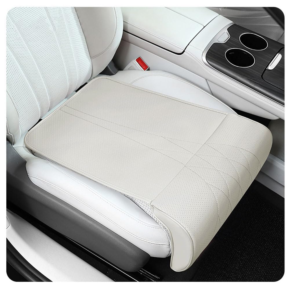 YMYQF Car Seat Extender Cushion for KIA Optima Picanto Pro Ceed Rio Roadster Seltos Sorento Soul, Breathable Non-slip Leg Support Pillow, Auto Seat Leg Support Extended Cushion,White