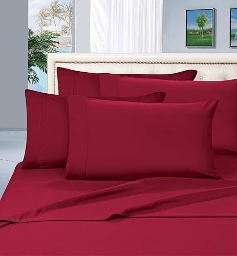 Miniatura 9 de Elegant Comfort  Juego de ropa de cama de 6 piezas, suave como la seda, de lujo, de 1500 hilos, que no se arruga, con bolsillo profundo de hasta 16
