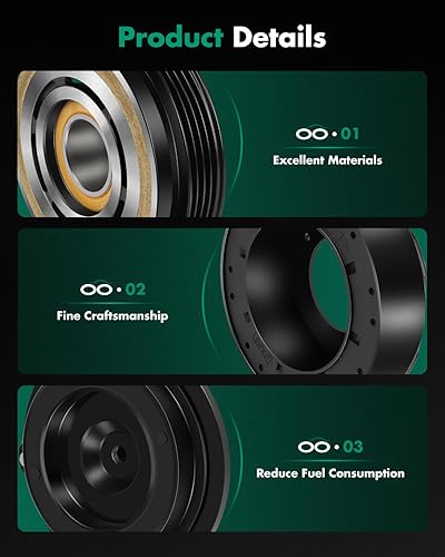 Miniatura 6 de SCITOO CO 21009C Embrague del compresor del aire acondicionado para Chevrolet Tahoe 5.3L 6.0L 2003-2014