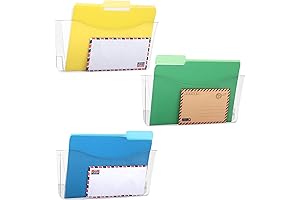 Triple Clear Plastic Hanging File Organizer - Your Document Taming Solution
