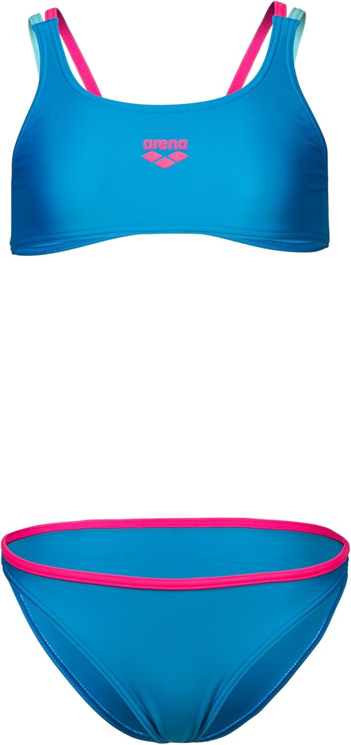 ARENA Girls Feel Solid Two Piece Tweens Casual Bikini Pool Or Beach Bathing Suit