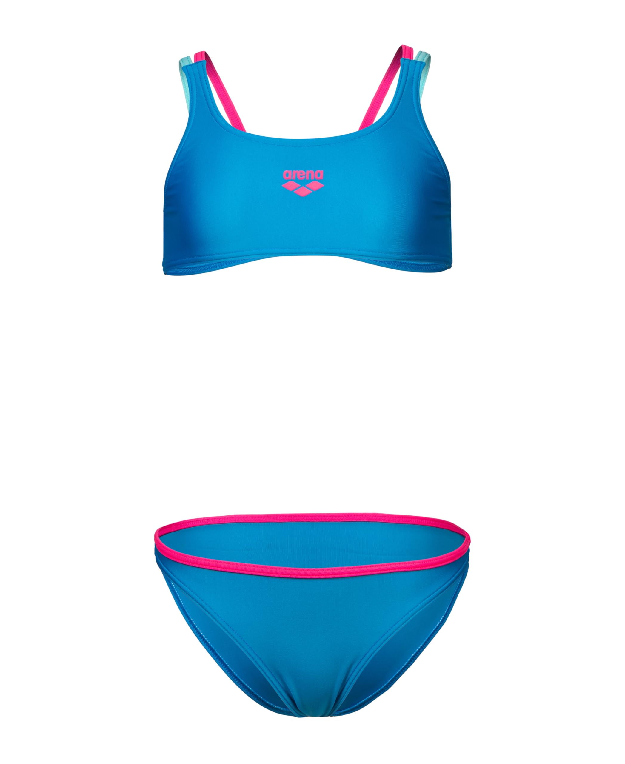 ARENA Feel Girls' Solid Two Piece Tweens Casual Bikini Pool Or Beach Bathing Suit Costume a Due Pezzi Bambine e Ragazze (Pacco da 1)