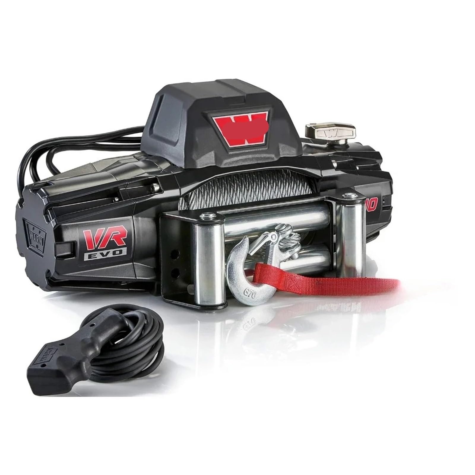 Wciągarka elektryczna 12 V DC VR EVO 10 ze stalowym kablem 27,4 m – średnica 3/20.3 cm, pojemność 4,5 kg (5 ton), idealna do samochodów ciężarowych, łodzi, offroadów i ciężkich zastosowań