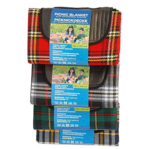 Preisvergleich Produktbild Picknickdecke Picknick Decke Wasserdicht 130x150 Campingdecke Stranddecke Reisedecke