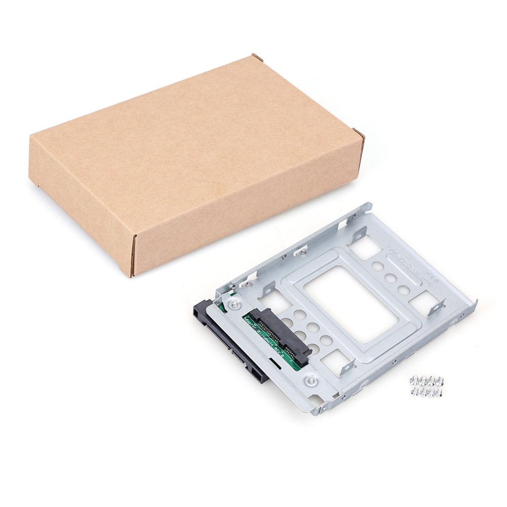 2x RGBS SSD de 2,5" a 3,5" SATA unidad de disco duro HDD adaptador Caddy bandeja jaula caliente enchufe convertidor compatible con todos los 3,5" SATA/SAS Drive Caddie bandejas para HP Dell IBM Lenovo